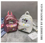 Holographic Backpack Unicorn Patches Rainbow Cloud Star - LoveJojo