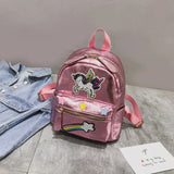 Holographic Backpack Unicorn Patches Rainbow Cloud Star - LoveJojo