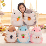 Chubby Hamster Pastel Woodland Plush With Nuts and Acorns - LoveJojo