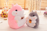 Chubby Hamster Pastel Woodland Plush With Nuts and Acorns - LoveJojo