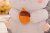 Chubby Hamster Pastel Woodland Plush With Nuts and Acorns - LoveJojo