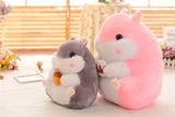 Chubby Hamster Pastel Woodland Plush With Nuts and Acorns - LoveJojo