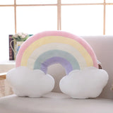 Cloud Crescent Moon Plush Pink Yellow Blue Raindrops Sleepy Stuffed Toys - LoveJojo