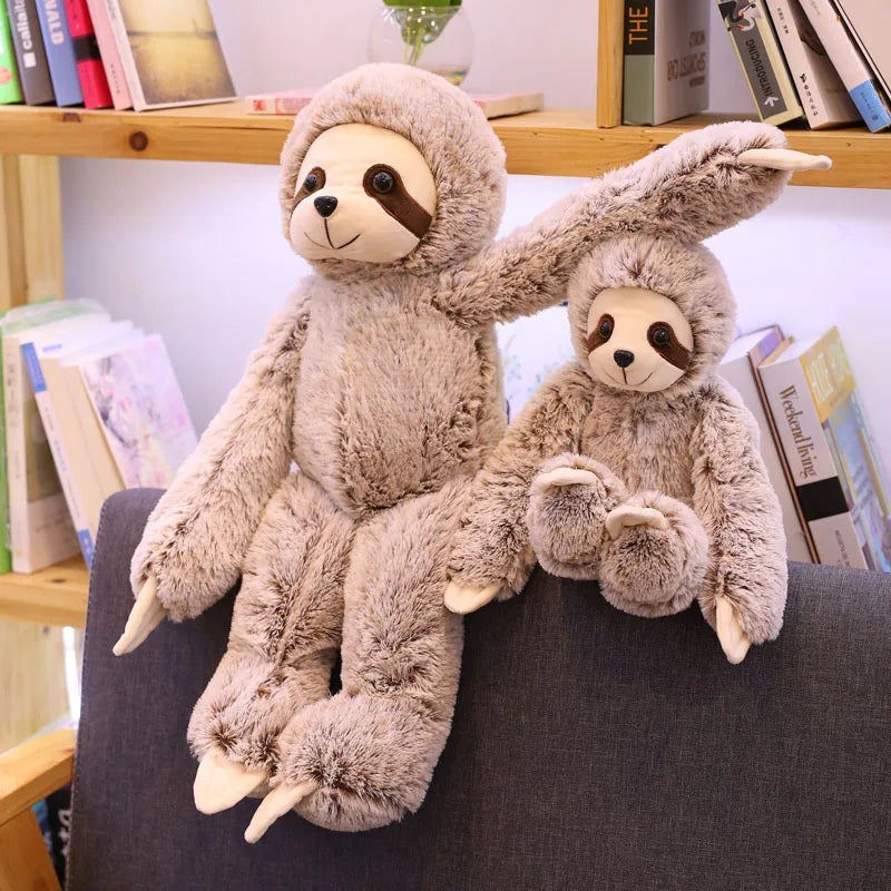 Brown Beige Baby Sloth Plush Long Floppy Arms Stuffed Soft Toy LoveJojo