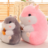 Chubby Hamster Pastel Woodland Plush With Nuts and Acorns