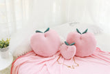 Pink Peach Plush Pillow Cushion or Blanket