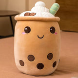 Cute Bubble Tea Plush Toy Stuffed Milk Tea Soft Boba Fruit Tea Cup Plushie - LoveJojo