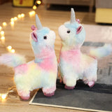 Rainbow Alpaca Unicorn Plush Stuffed Animal Toy - LoveJojo