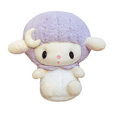Sheep Ram Big Head Plush Sleepy Fluffy Goodnight Nighttime Lilac Purple