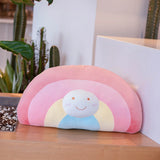 Pastel Flowers Moon Rainbow Sleeping Star Plush Pillow Stuffed Soft Toys
