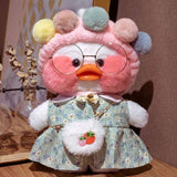 Korean Duck Plush Costume Glasses Dress Explorer - LoveJojo