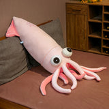 Octopus Plush Blue or Pink Squid Tentacles Cuttlefish 70-130cm