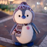 Cosy Penguin With Scarf and Hat Plush Winter Christmas Plush