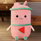 Avocado Watermelon Strawberry Orange Boba Bubble Fruit Milk Tea Plush Toy - LoveJojo