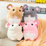 40cm Cute Hamster Mouse Plush Toy Hand Warmer 3 In 1
