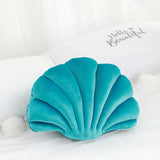 Velvet Shell Mermaid Cushion Plush Pillow Seashell