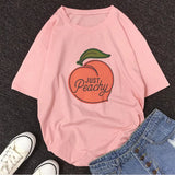 Pink Peach Juice Harajuku T Shirt