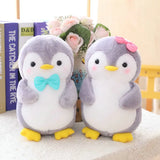 Penguin Matching Couples His 'n' Hers Plush Toys Bowtie Hair Bow Pink Blue