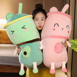 Avocado Watermelon Strawberry Orange Boba Bubble Fruit Milk Tea Plush Toy - LoveJojo