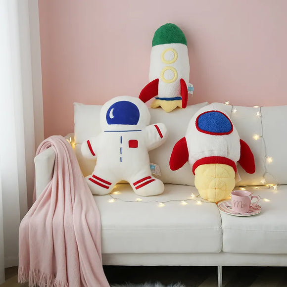 Outer Space Series Plush Rocket Astronaut Airplane Space Shuttle Aircraft Stuffed Soft Toy