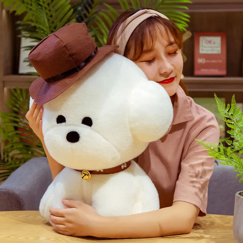 Teddy Dog Bichon Frise Puppy Plush White Stuffed Soft Animal Toy LoveJojo