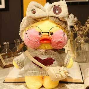 Korean Duck Plush Costume Glasses Dress Explorer - LoveJojo