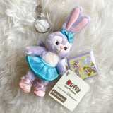 Disney StellaLou Blue Tutu Pink Ballet Slippers Plush Keyring from Hong Kong Disneyland - LoveJojo