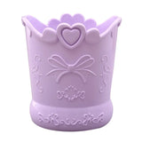 Floral Heart Pen Pot Organiser Tub Holder - Pink, Lilac, Blue