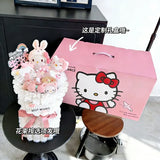 Kawaii Kuromi My Melody Hello Kitty Plush Doll Bouquet Sanrio
