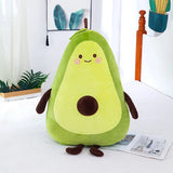 Squishy Avocado Plush Toy Happy Green Fruit Plushie Long Kawaii Pillow Food Themed