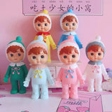 Classic Baby Girl Doll Cute Latex Rubber Baby Kids Office Decor ToySweet Girly Heart Money Coin Box