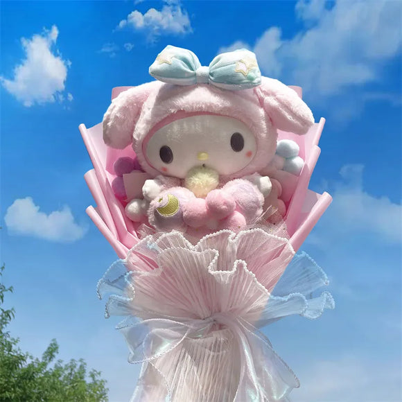 Sanrio Plush Bouquet My Melody Kuromi Cinnamoroll Hello Kitty - LoveJojo