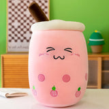 Cute Bubble Tea Plush Toy Stuffed Milk Tea Soft Boba Fruit Tea Cup Plushie