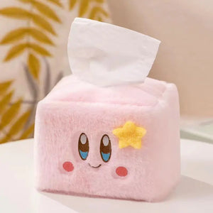 Star Kirby Plush Tissue Box Storage Pink Holder Case Home Decoration - LoveJojo