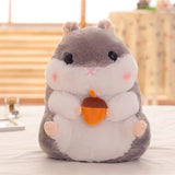 Chubby Hamster Pastel Woodland Plush With Nuts and Acorns - LoveJojo