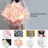 Butterfly Bouquet With Light String Handmade Flower Bouquet