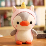 Kawaii Plush Toy Penguin Dinosaur Frog Unicorn Bee Stuffed Animal