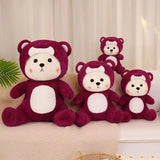 Cute Rose Red Bear Plush Toy