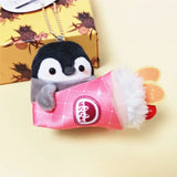 Penguin Ebi Fried Shrimp Prawn Plush Keychain 10cm