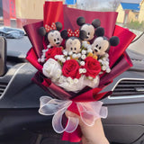 Disney Mickey Mouse Minnie Mouse Plush Bouquet Flowers