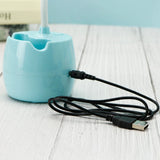 Flower LED Night Light Pen Pot Holder Lamp Pink