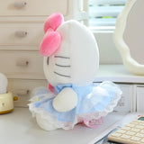 Sanrio Hello Kitty Big Pink Bow Blue Lace Dress Plushie