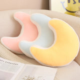 Pastel Rainbow Cloud Plush Moon Multicoloured Stripey Candy Star Moon Plush
