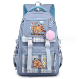 Capybara Backpack Laptop Large Capacity School Rucksack