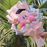 Kawaii Pink Graduation Kirby Plush Bouquet