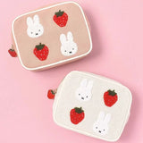 Miffy Strawberry Series Embroidered Makeup Storage Case
