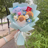 Sanrio Hello Kitty Kuromi Cinnamoroll My Melody Artificial Plush Flower Bouquet