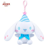 Sanrio Kawaii Plush Keychains Hello Kitty Melody Kuromi Cinnamoroll Pochacco