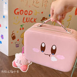 Star Kirby Portable Makeup Bag Large Capacity Cosmetic Box Travel Handbag Make Up Case