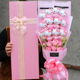 Sanrio Hello Kitty Plush Bouquet Cute Flower Gift Box - LoveJojo